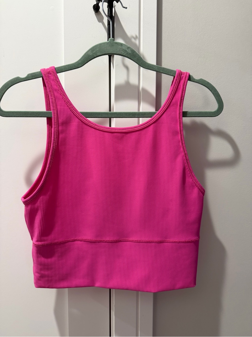 Lululemon Power Pivot Tank Top *Rib Sonic Pink Size M - Picture 3 of 4